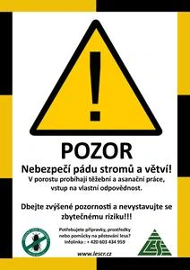 Cedule vstup do lesa A4